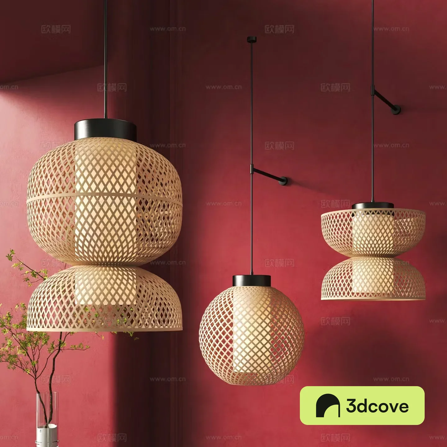 Wasabi Chandelier 3D Model