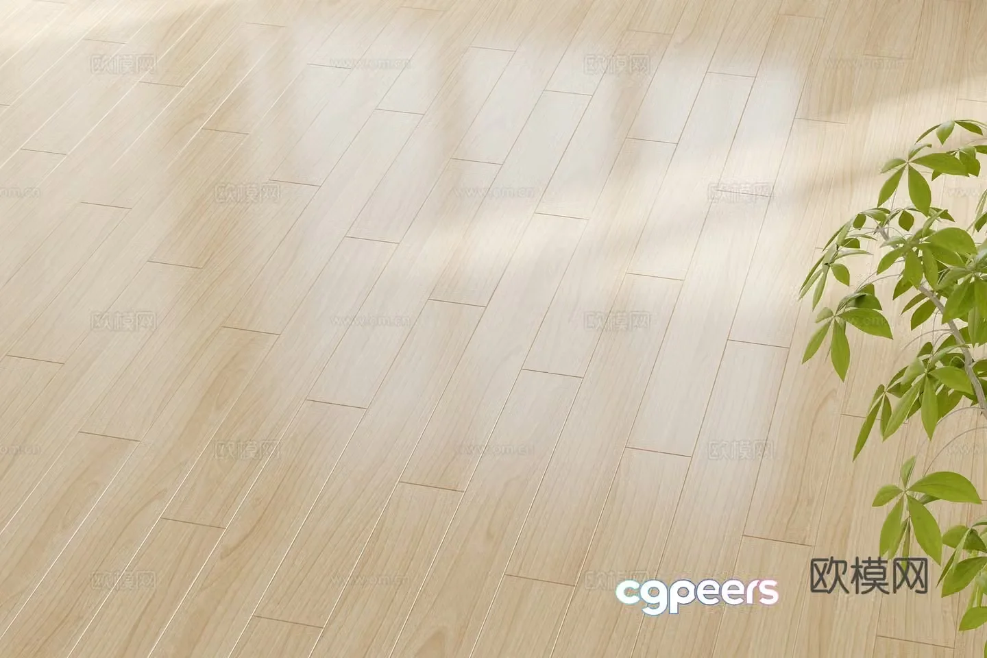 Modern wood flooring 3d model