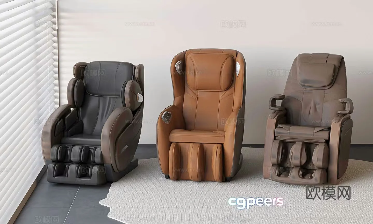 Massage chair 3d model