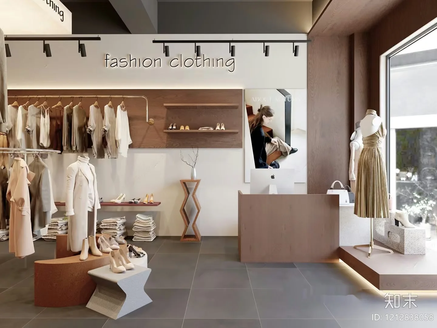Fashion Clothing Store 3D Model – 1452 – VRAY Render