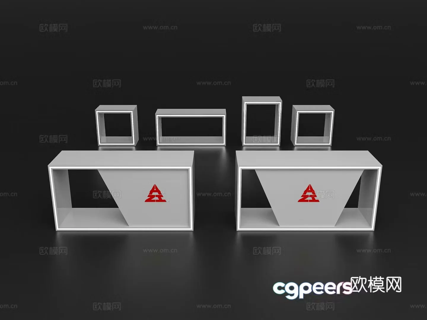 Modern display cabinet Product display cabinet Technology display cabinet Booth display cabinet Display table Table cabinet 3D model