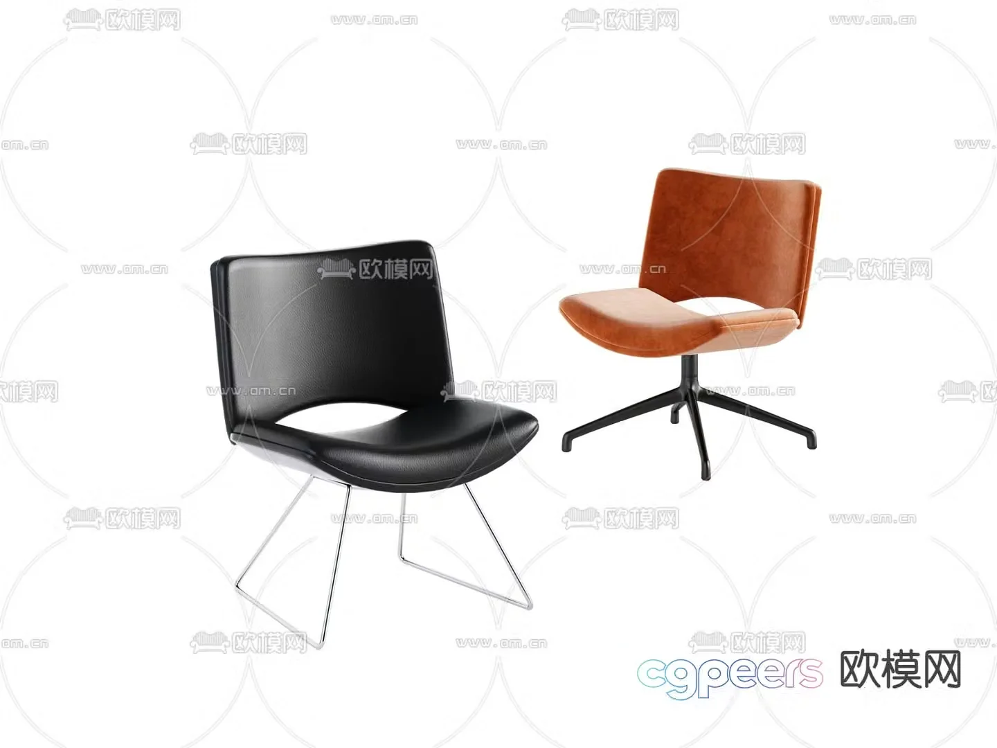 Office chair leisure chair 3d model