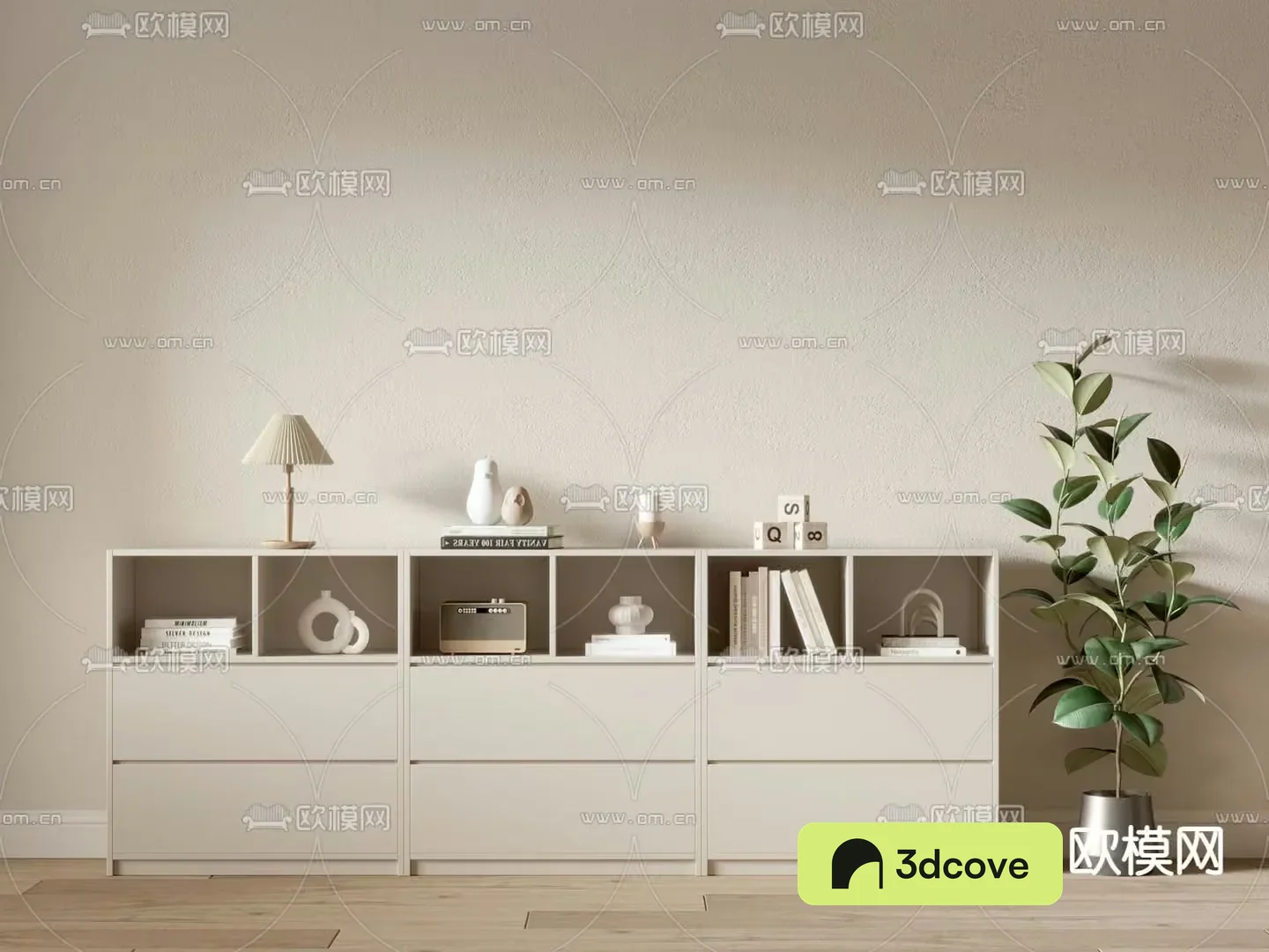 A Shelf With A Plant