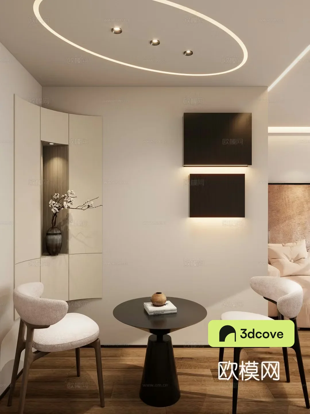 Nordic Cream Style Arc Top Wall Light Arc Alcove Entrance End Scenery Mystery