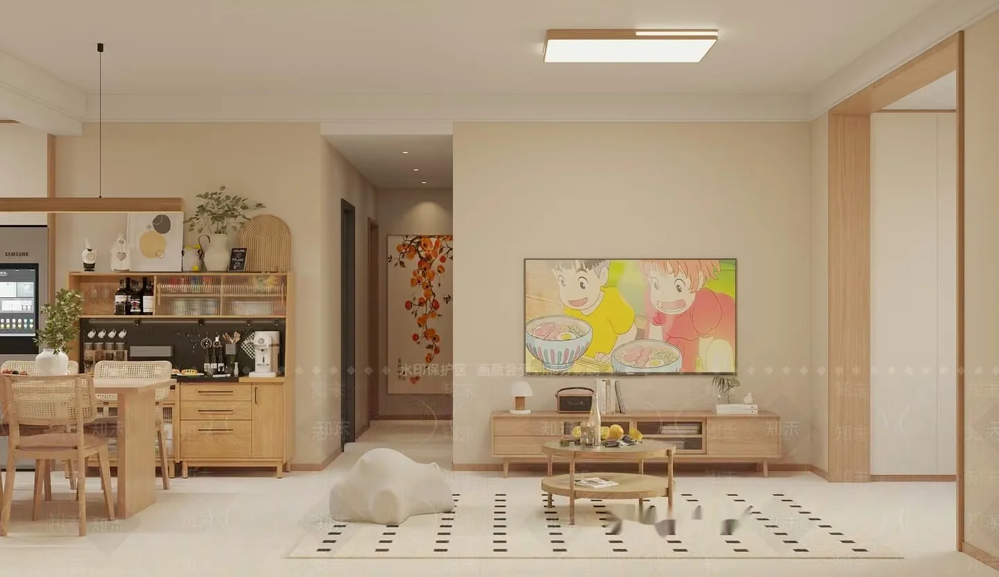 Modern Living Room 3D Model – 18870 – VRAY Render