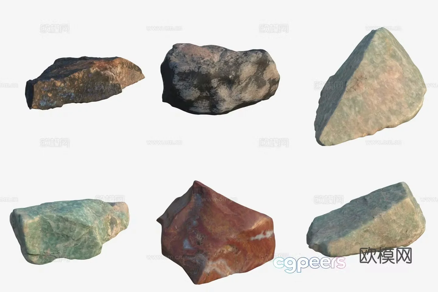 Gem Jade Stone 3D Model