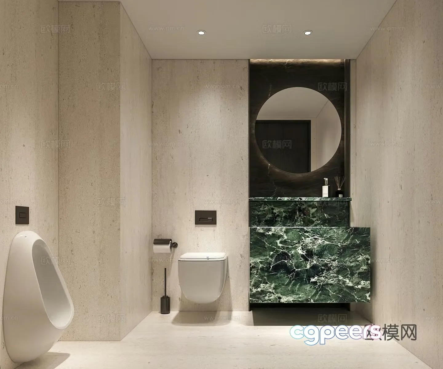 Hotel bathroom 3d model