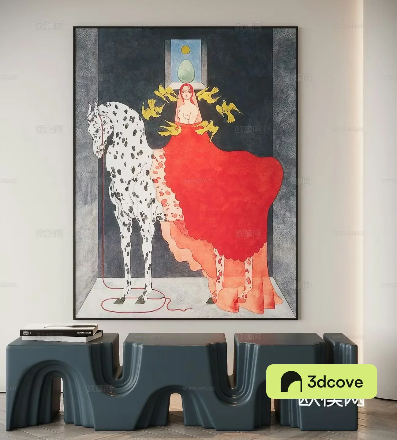 Modern figure painting decorative painting