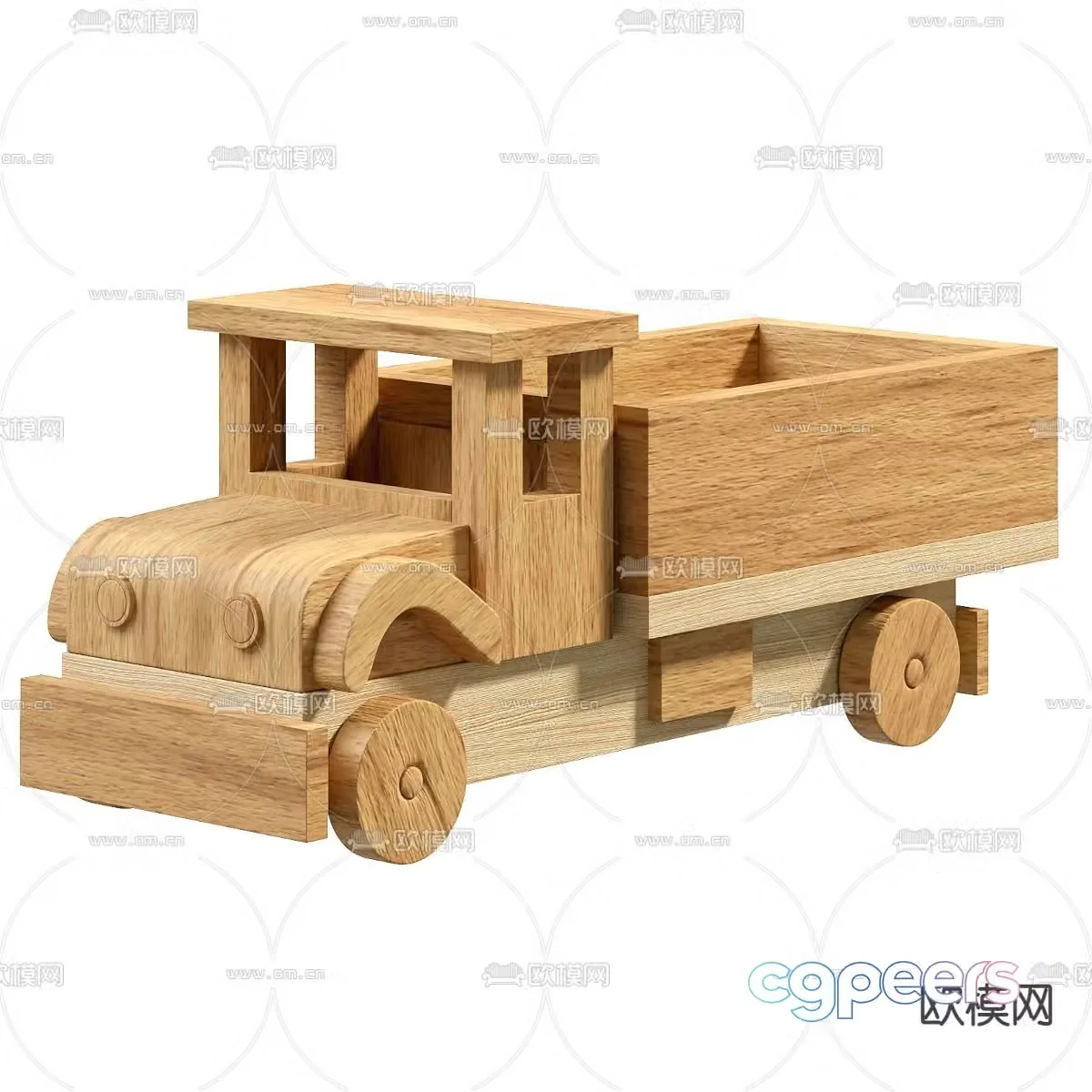 truck toy car 3d model