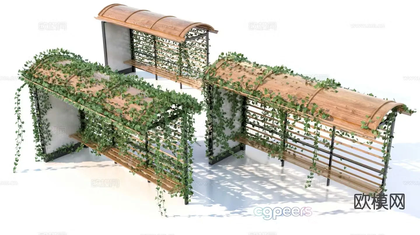 Outdoor trellis landscape trellis 3d model