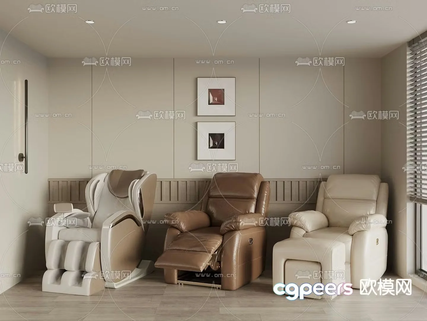 Massage chair foot massage chair massage sofa foot massage chair 3d model