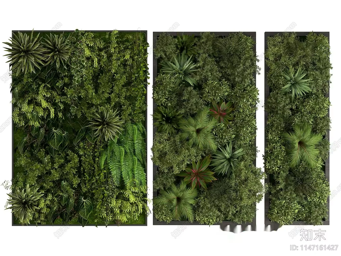Green Wall Artwork 3D Model – 8153 – VRAY Render