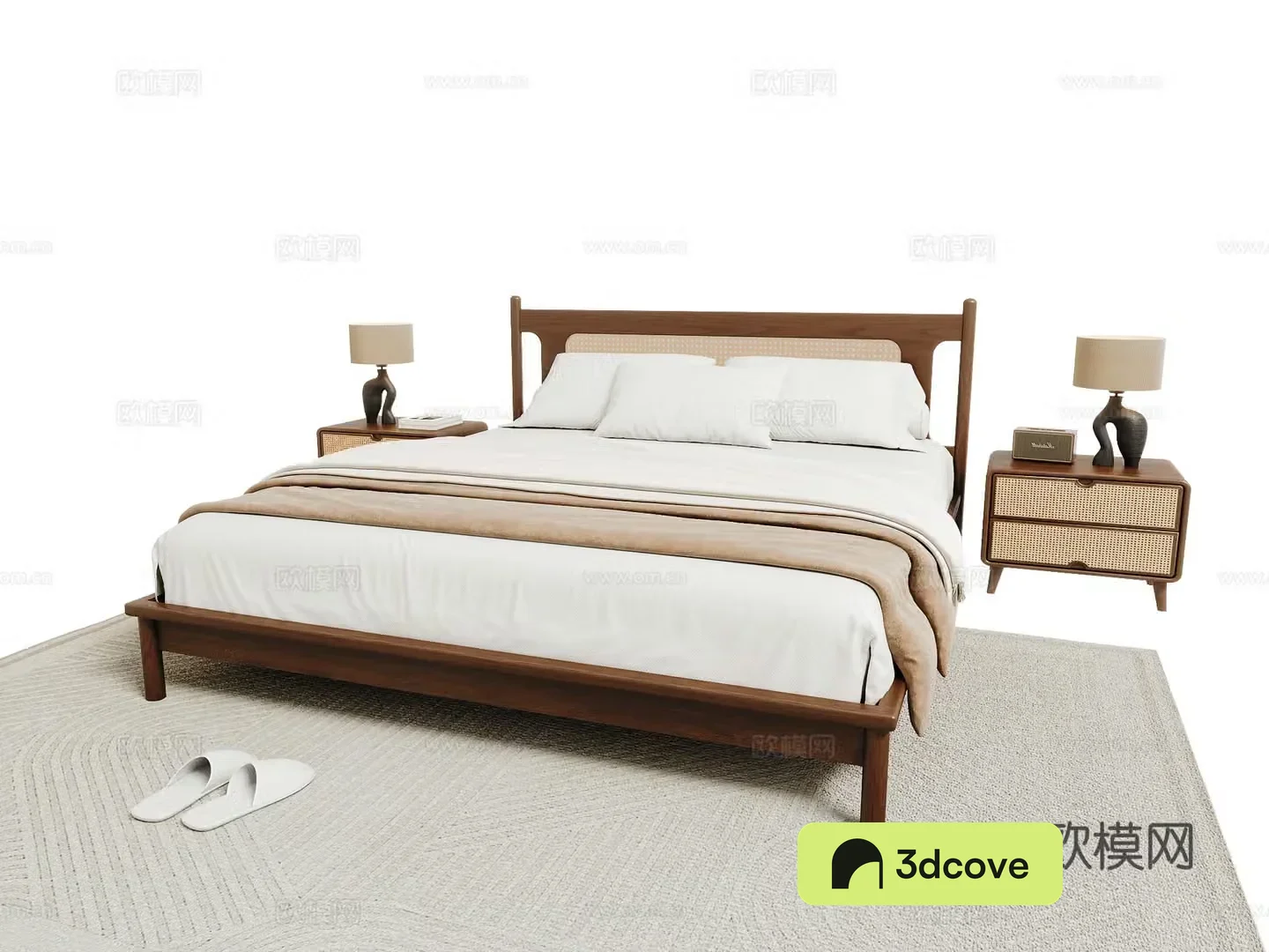 Medieval style double bed