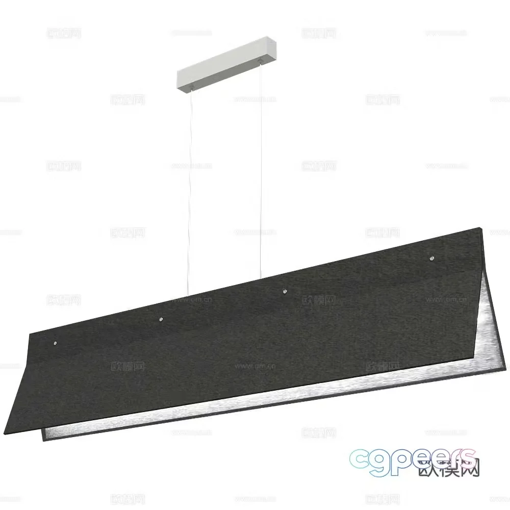 Valaisin modern chandeliers restaurant chandeliers long chandeliers metal chandeliers 3D model