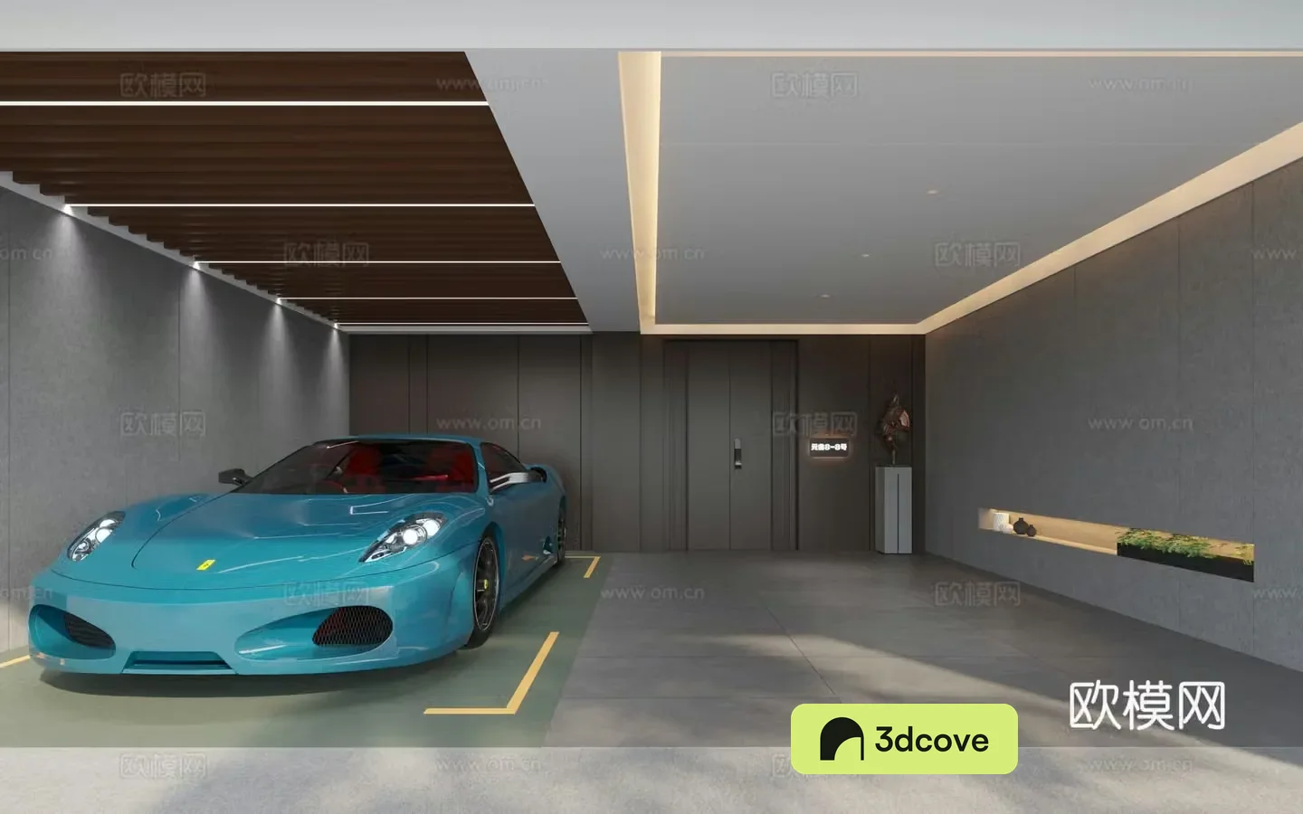 Modern private garage