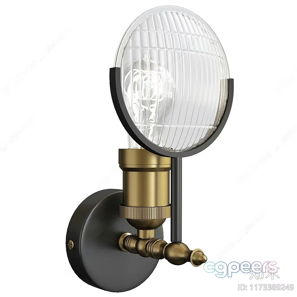 Gold Light Fixture 3D Model – 12993 – VRAY Render