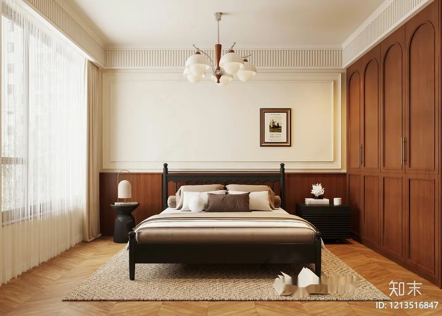 Cozy Bedroom 3D Model – 5724 – VRAY Render