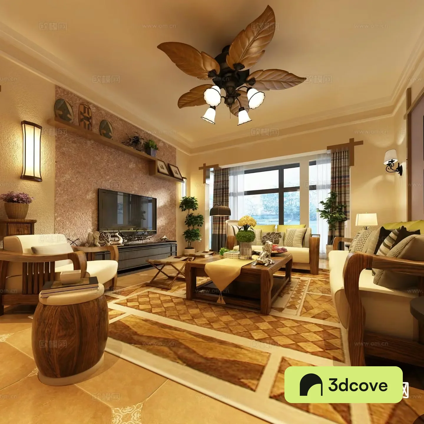 Southeast Asian living room
