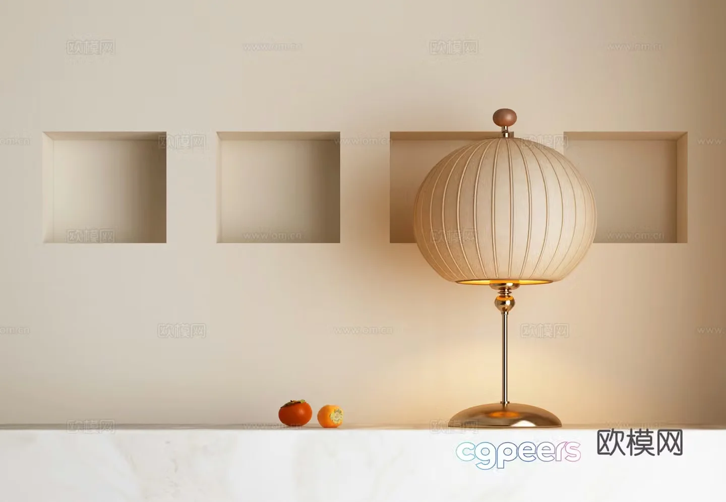 Desk lamp French desk lamp New Chinese desk lamp 3D model