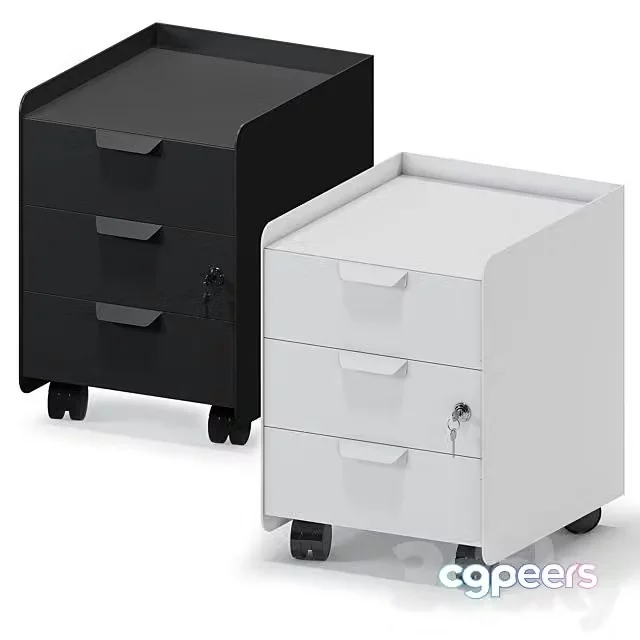 3ds Max Free – Bedside Table TROTTEN Ikea