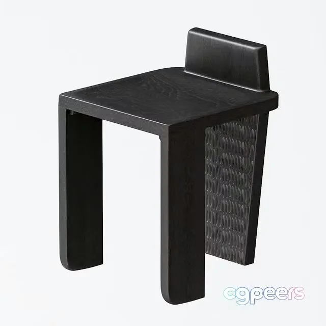 3ds Max Free – 3-leg stool La Redoute Oreus