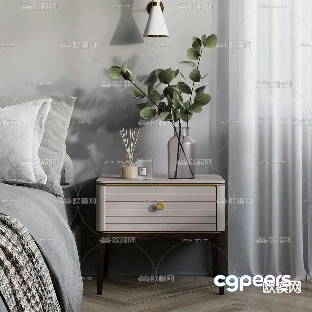 Mister bedside table 3d model