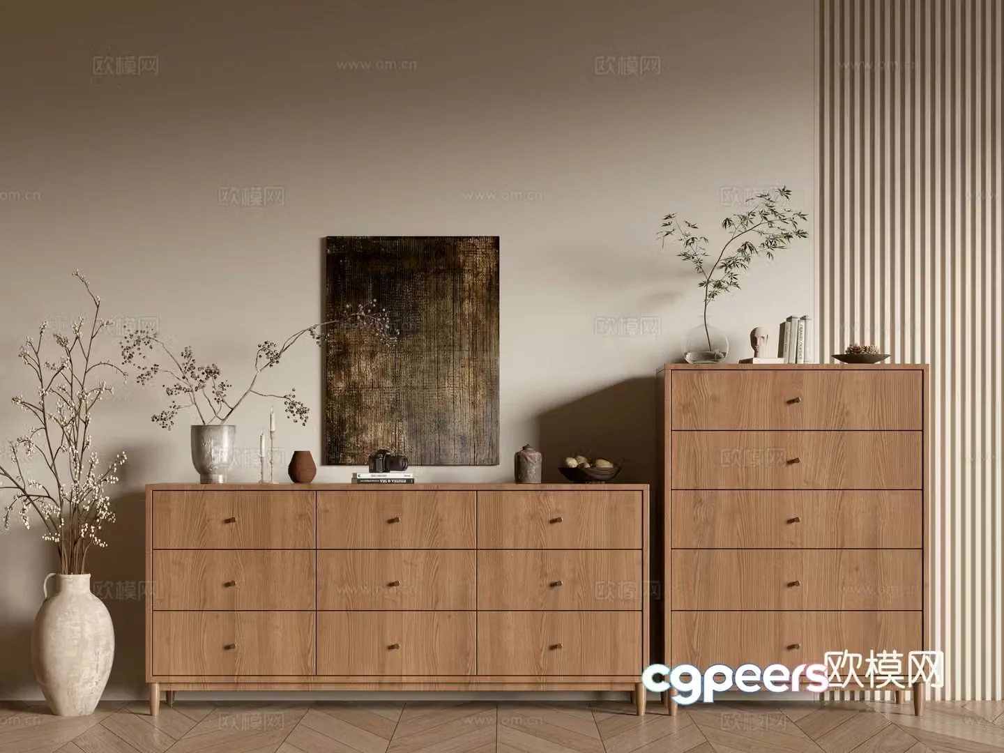 Modern wood grain cabinet minimalist wind cabinet whole cabinet sideboard cabinet balcony cabinet storage cabinet 3d model