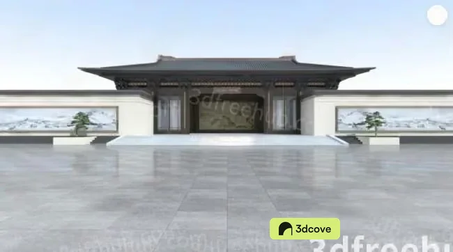 A 3D Rendering Of A Building