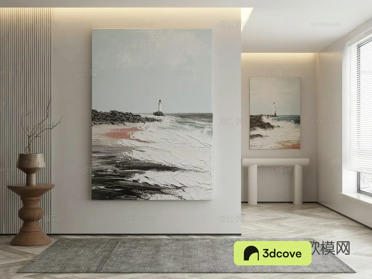 Modern Lighthouse Artwork