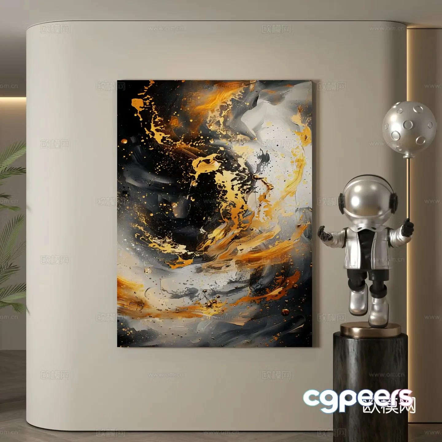 Modern hanging paintings Italian hanging paintings Simple hanging paintings Hanging paintings Decorative paintings 3D model