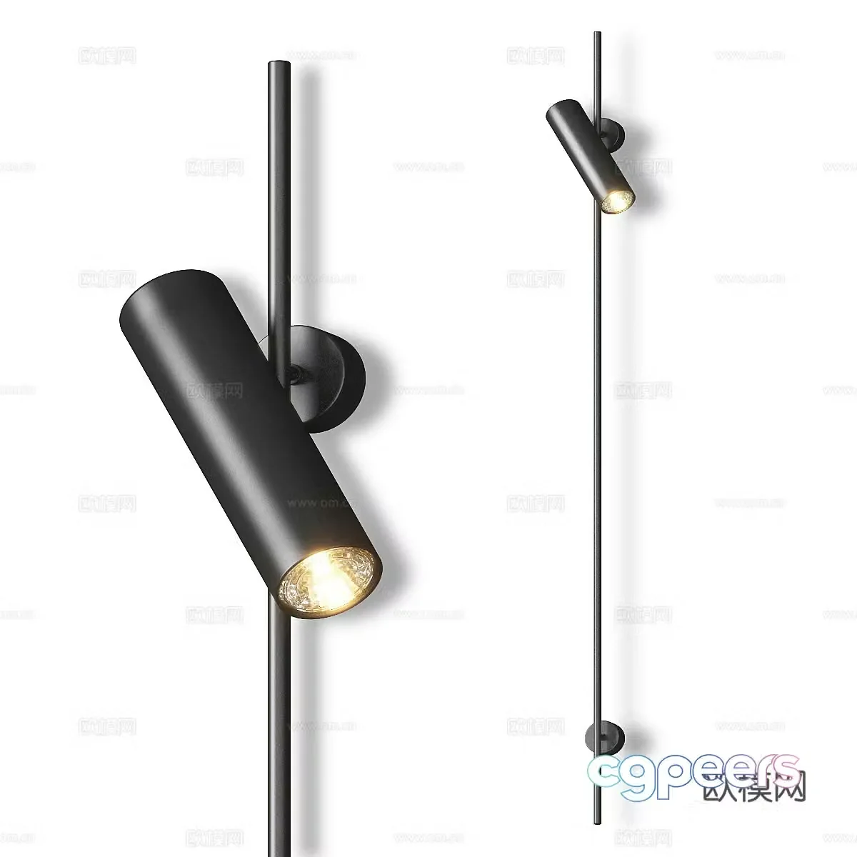 Modern Italian minimalist OST wall light 3d model
