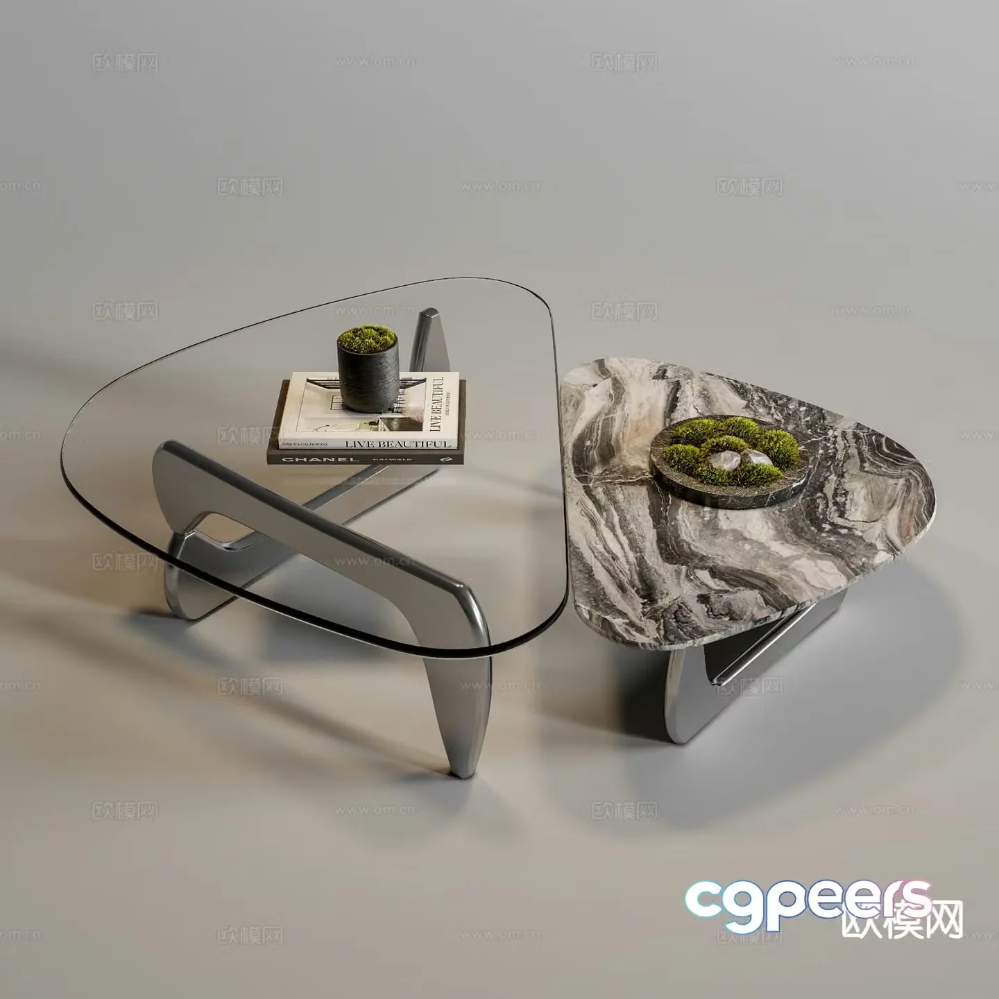 Modern coffee table mother-in-law coffee table 3d model