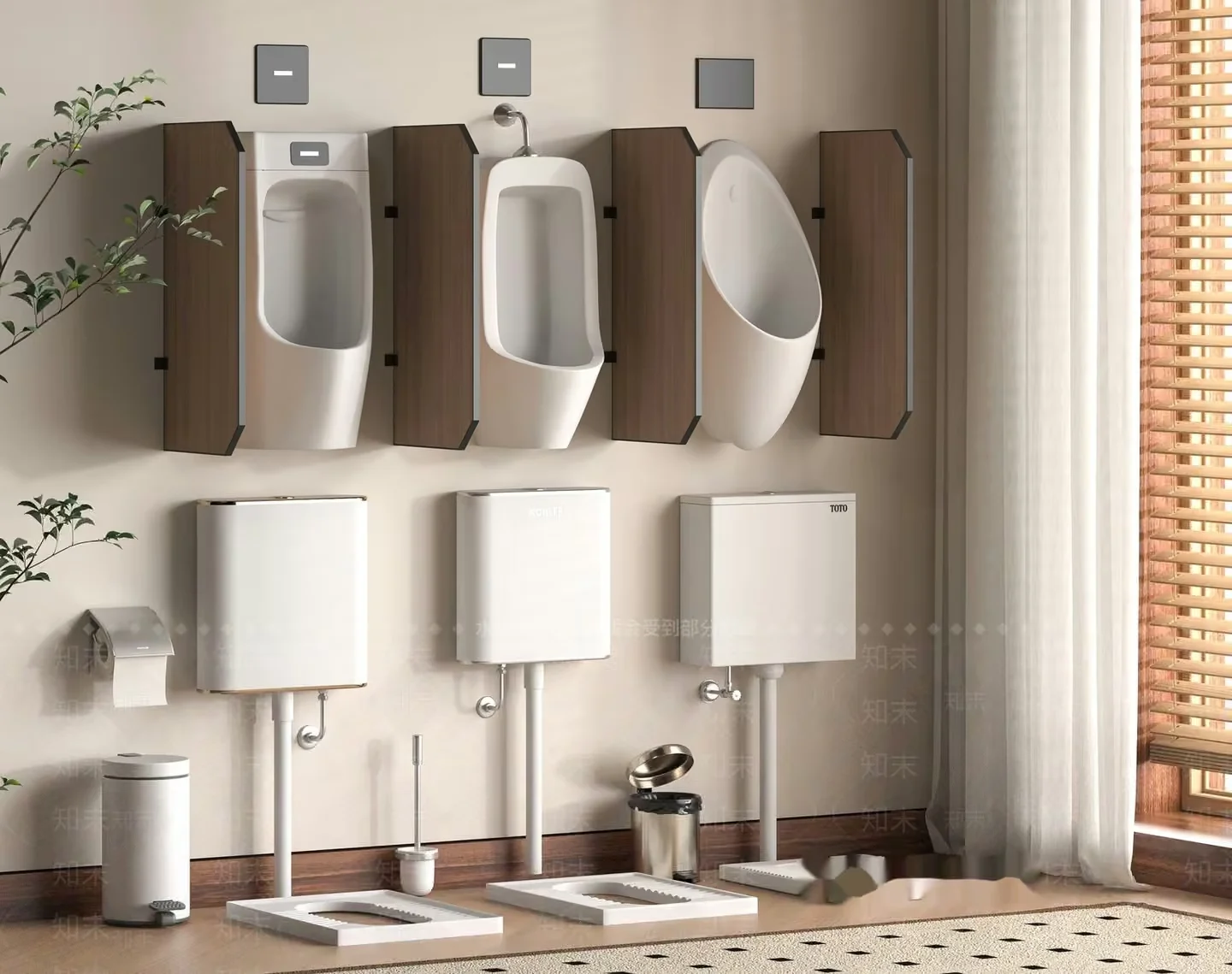 Modern Bathroom Fixtures 3D Model – 18871 – VRAY Render