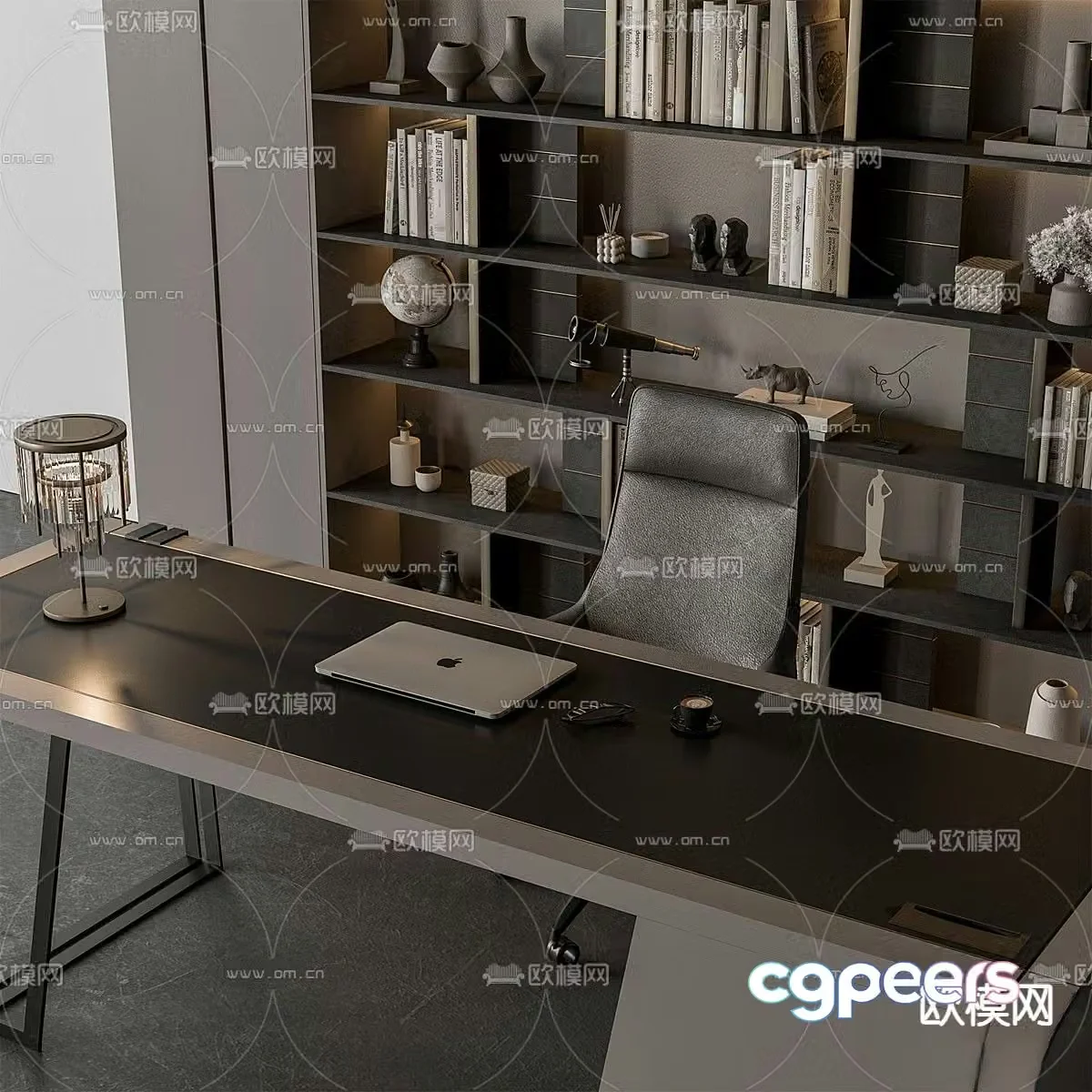 Office furniture office desk 3d model
