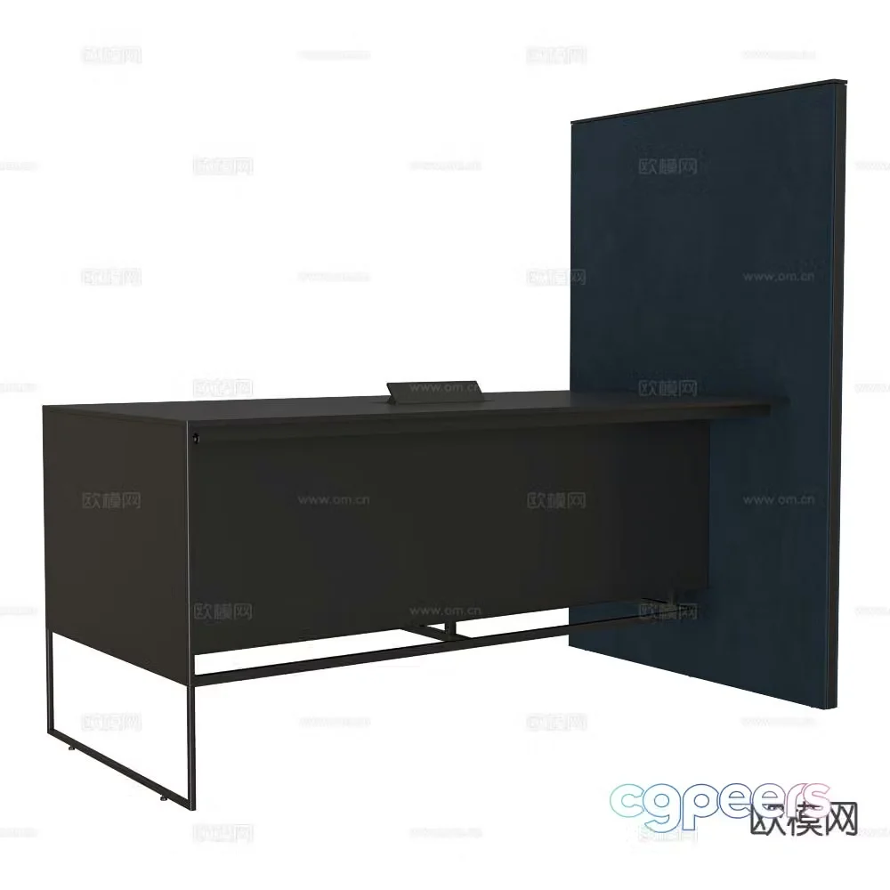 Balma desk card space office desk 3d model