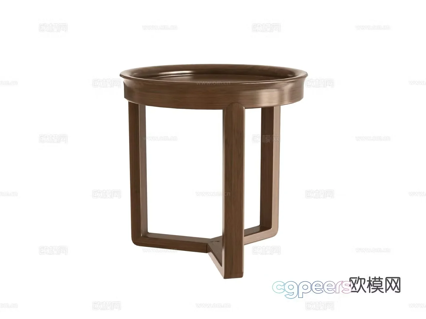 Round and angle tables 3D model