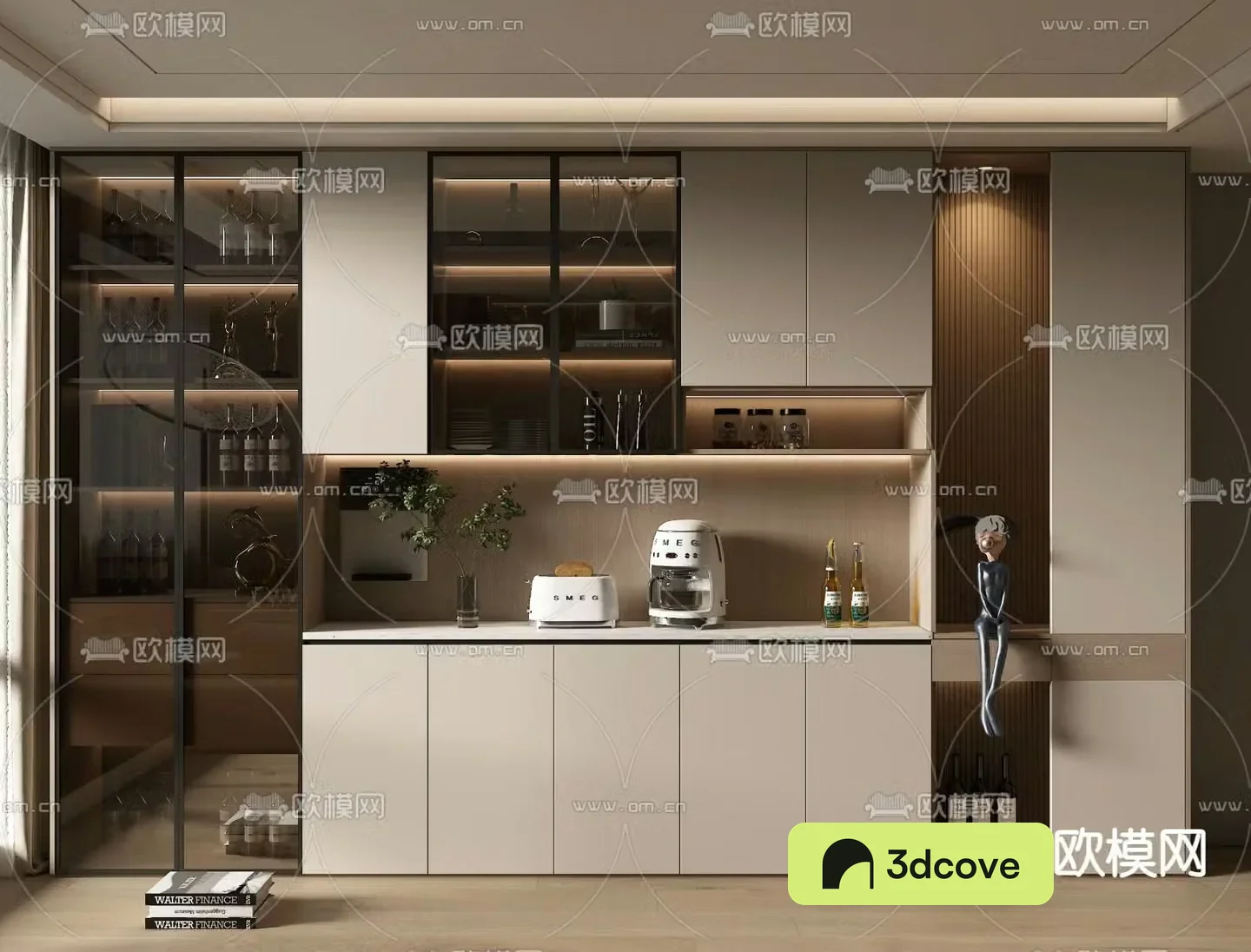 Modern wine cabinet