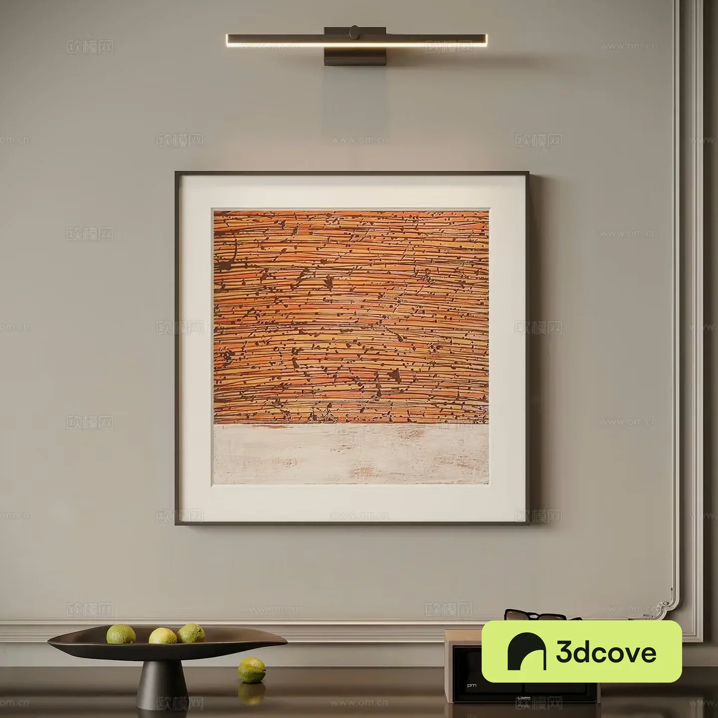 Modern minimalist front light painting decorative painting