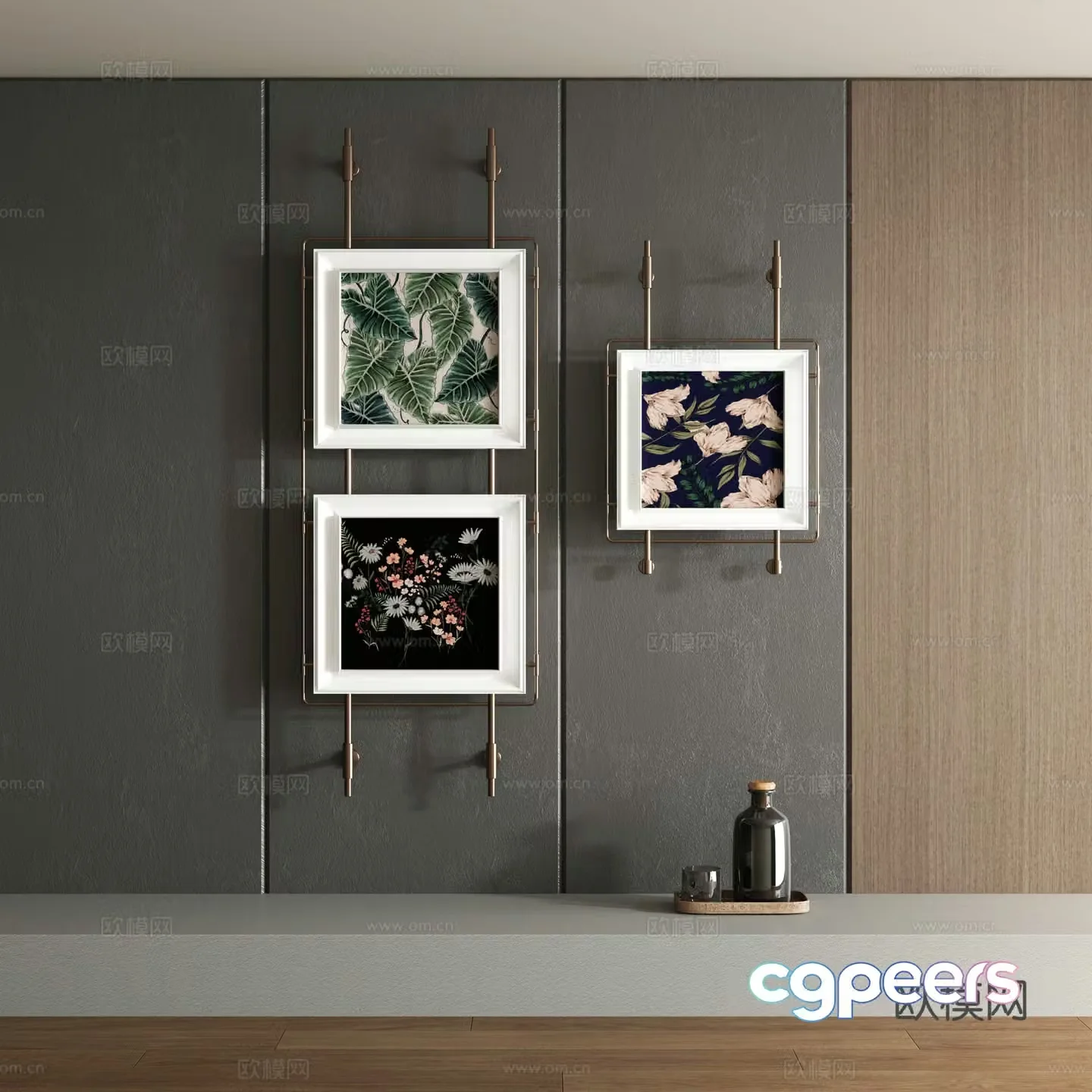 Modern decorative painting 3d model