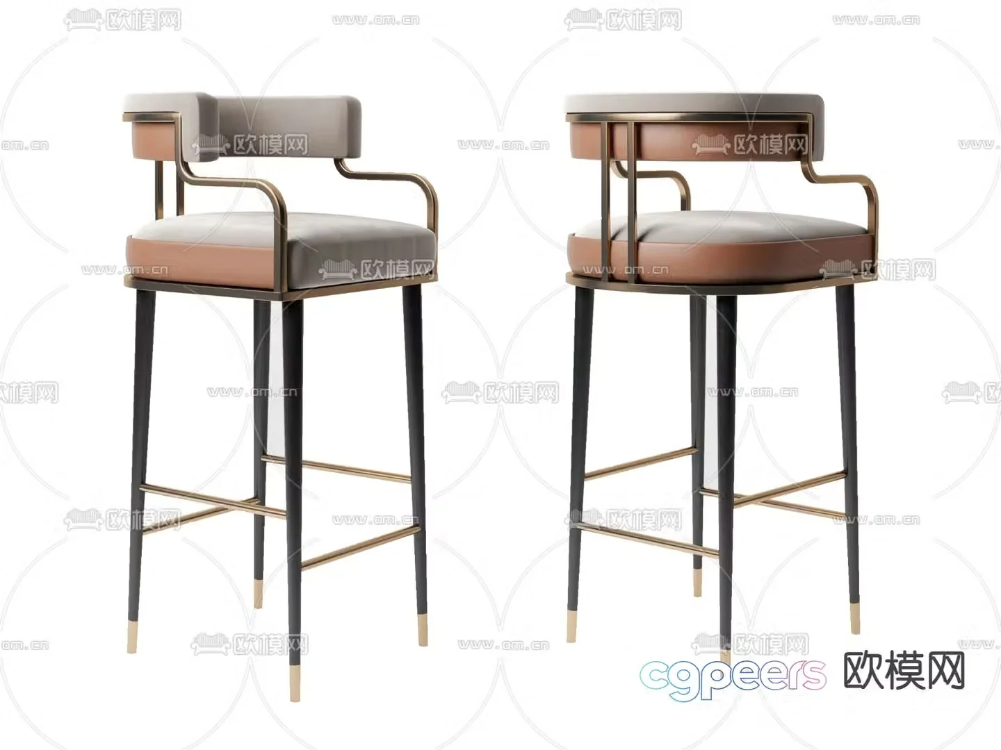 bar stool bar stool high stool 3d model