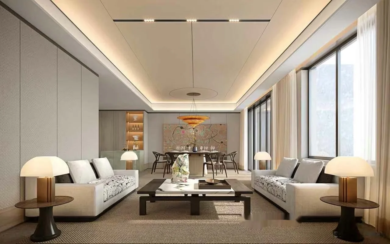Modern Living Room 3D Model – 17529 – CORONA Render