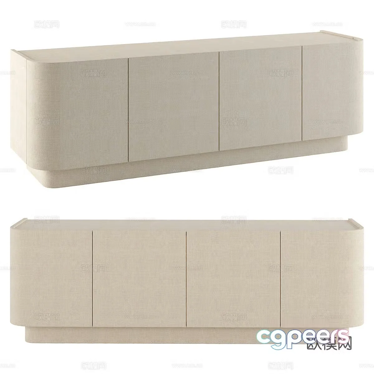 Solstice TV cabinet 3d model