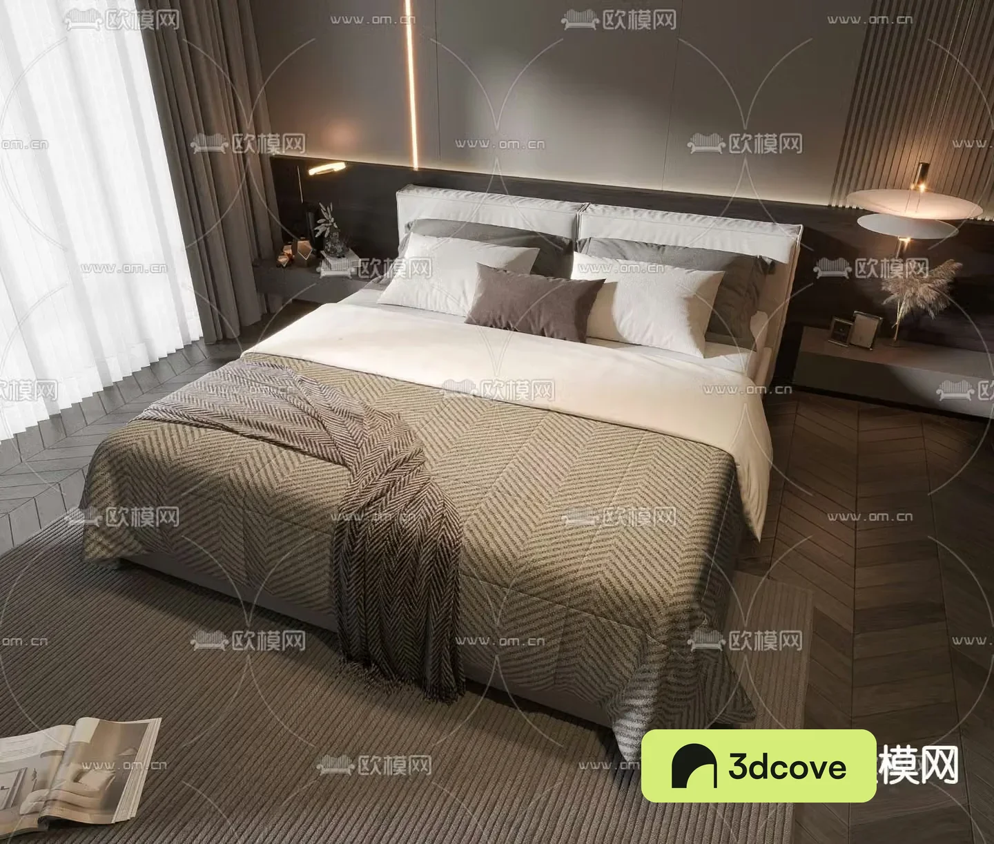Modern double bed