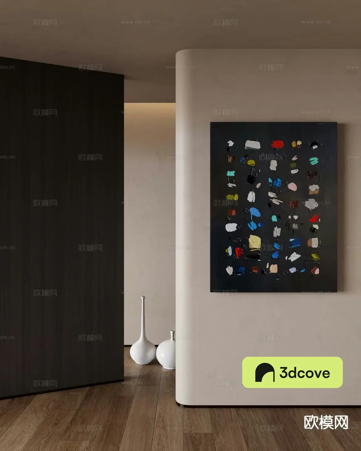 Modern abstract hanging painting geometric decorative painting