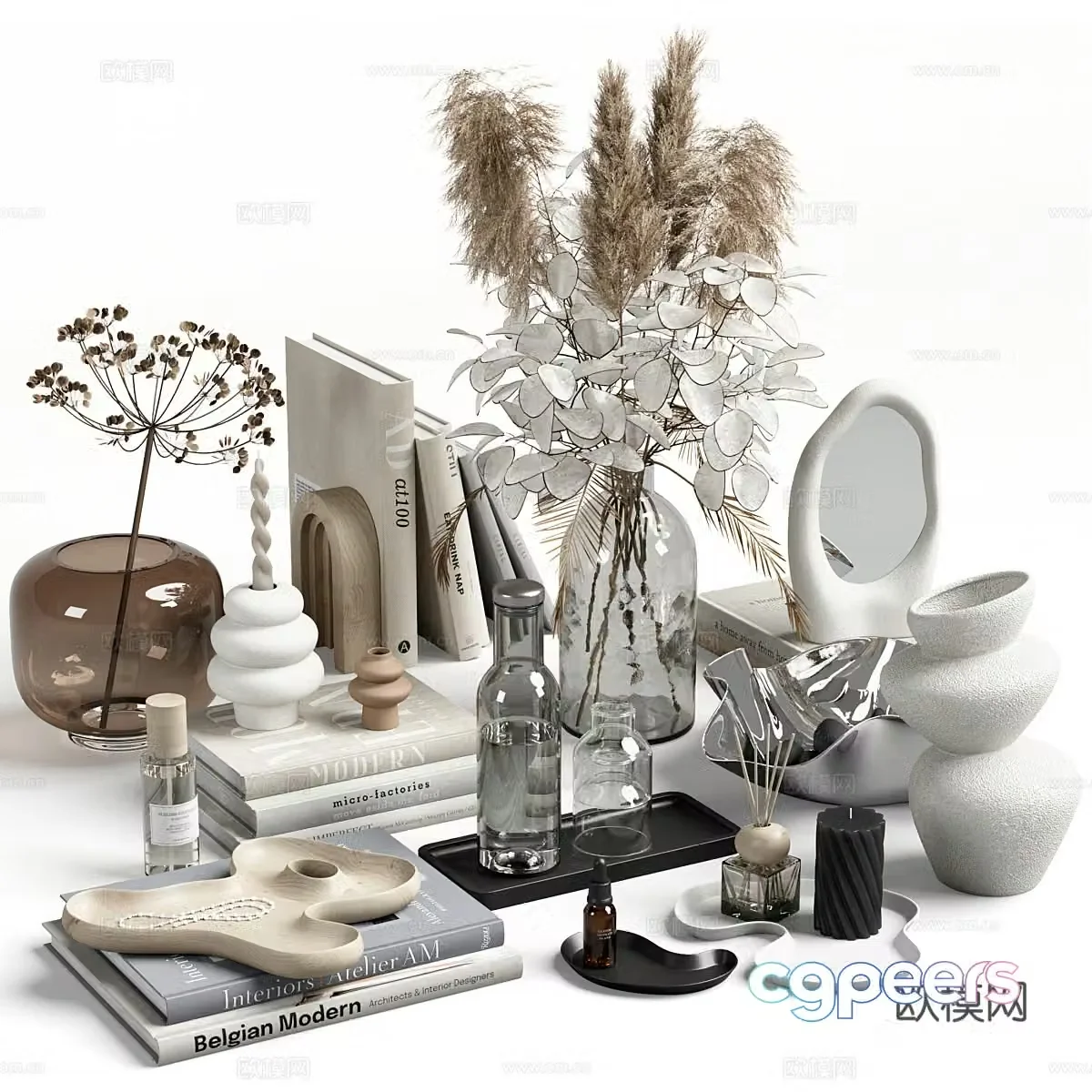 Modern Italian jewelry ornament combination 3D model