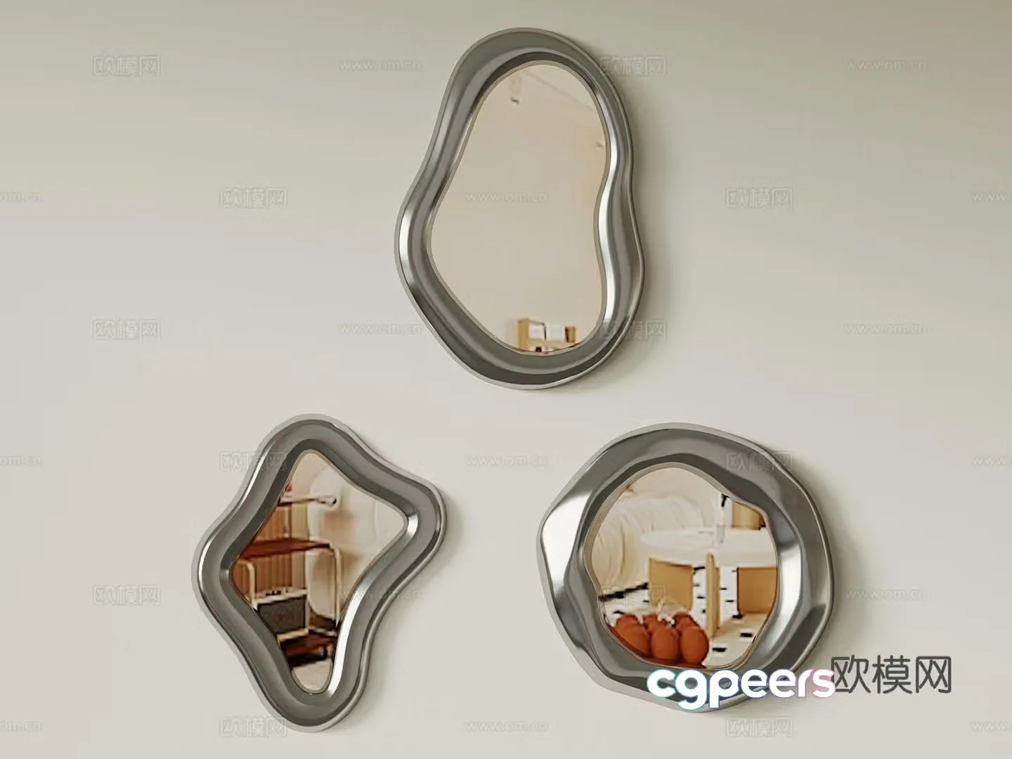 Mirror Modern Mirror Makeup Mirror Special Mirror 3D Model