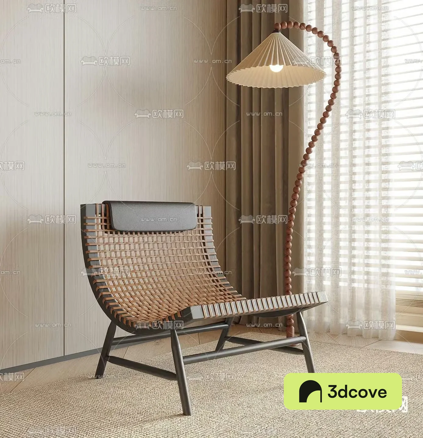 Modern rattan chair leisure chair