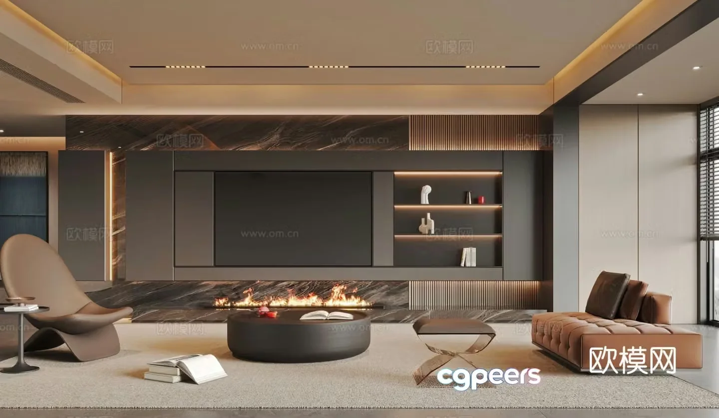 Italian living room 3d model