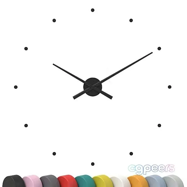 3ds Max Free – Wall clock Nomon Oj