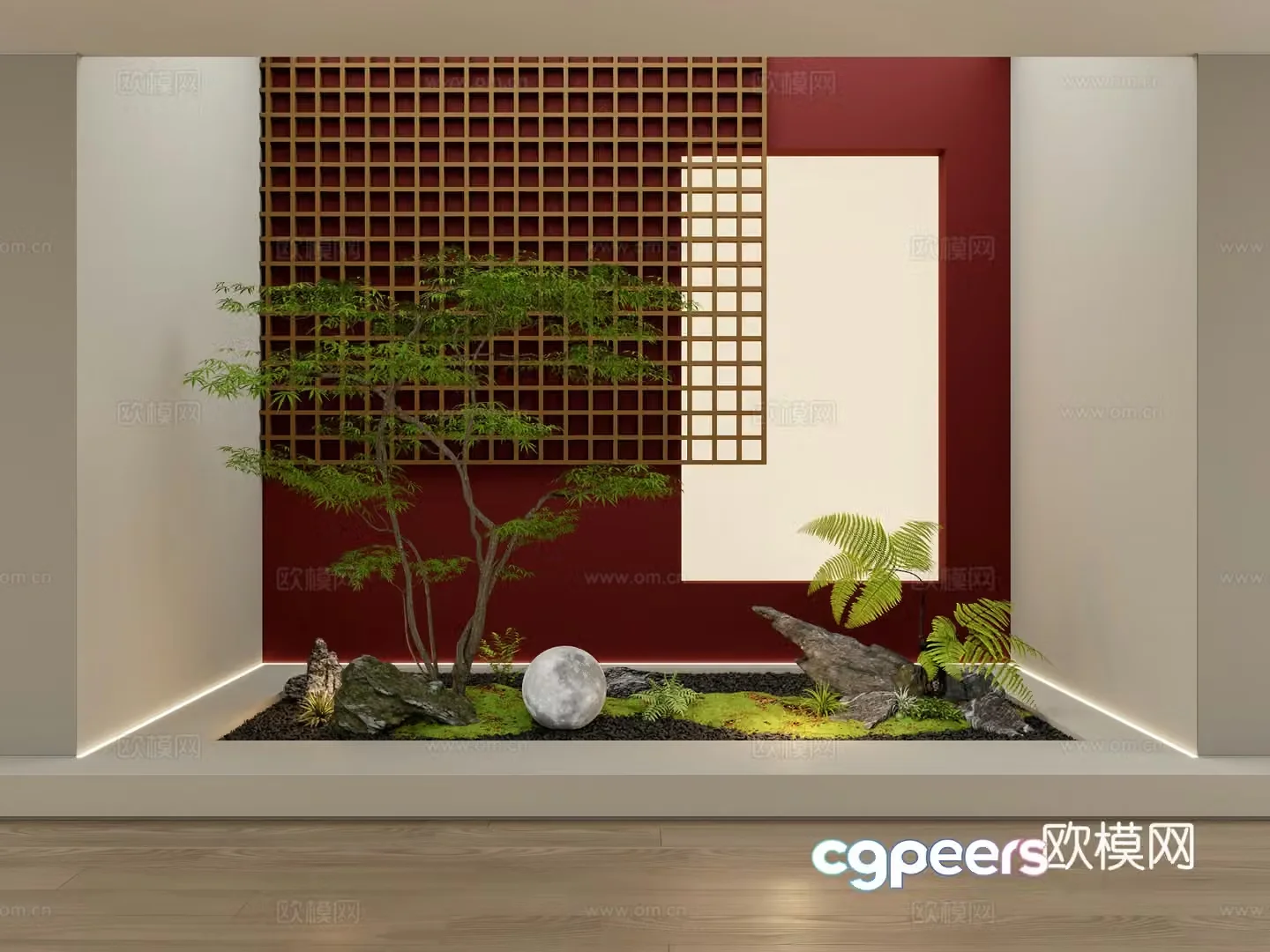 New Chinese landscape sketch 3D model
